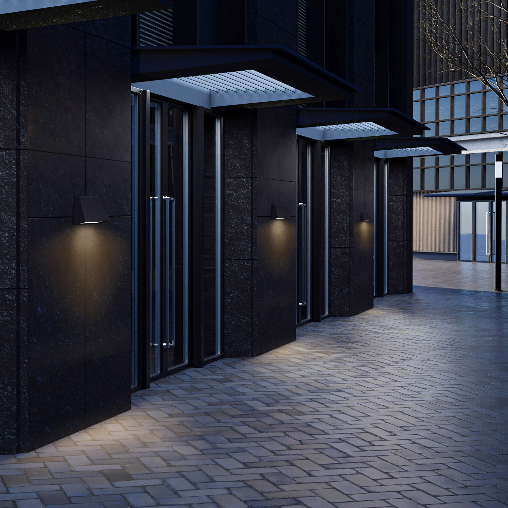 Fillet LED 5.25 inch Sand Black Outdoor Wall Sconce